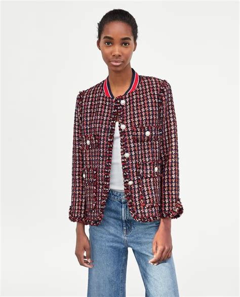 zara boucle cropped jacket.